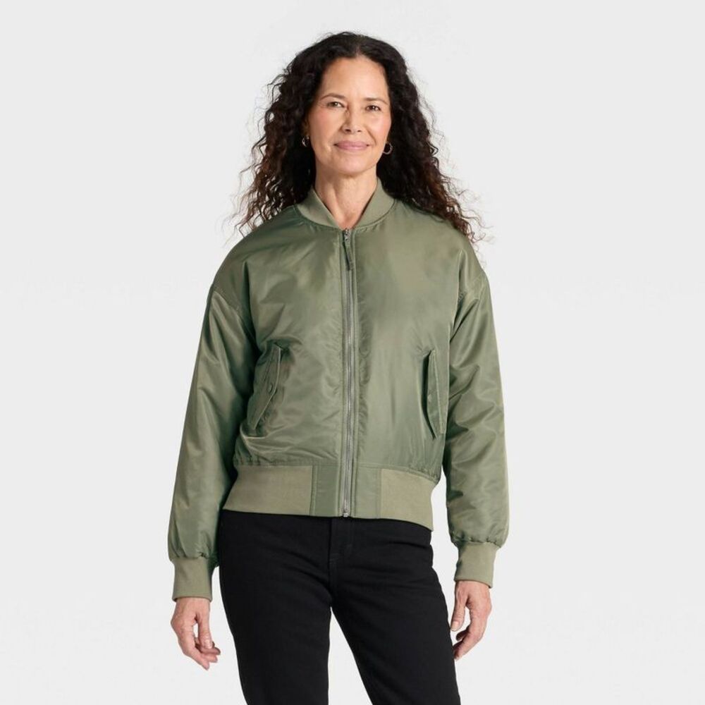 Universal Thread Olive Green Bomber Jacket